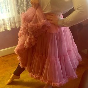 Oh-so-soft Unique Vintage Dusty Rose Crinoline